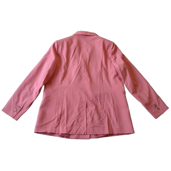 Mango NWT Greta Pink Peach Double Breasted Blazer Career Professional Vibrant - Picture 4 of 10